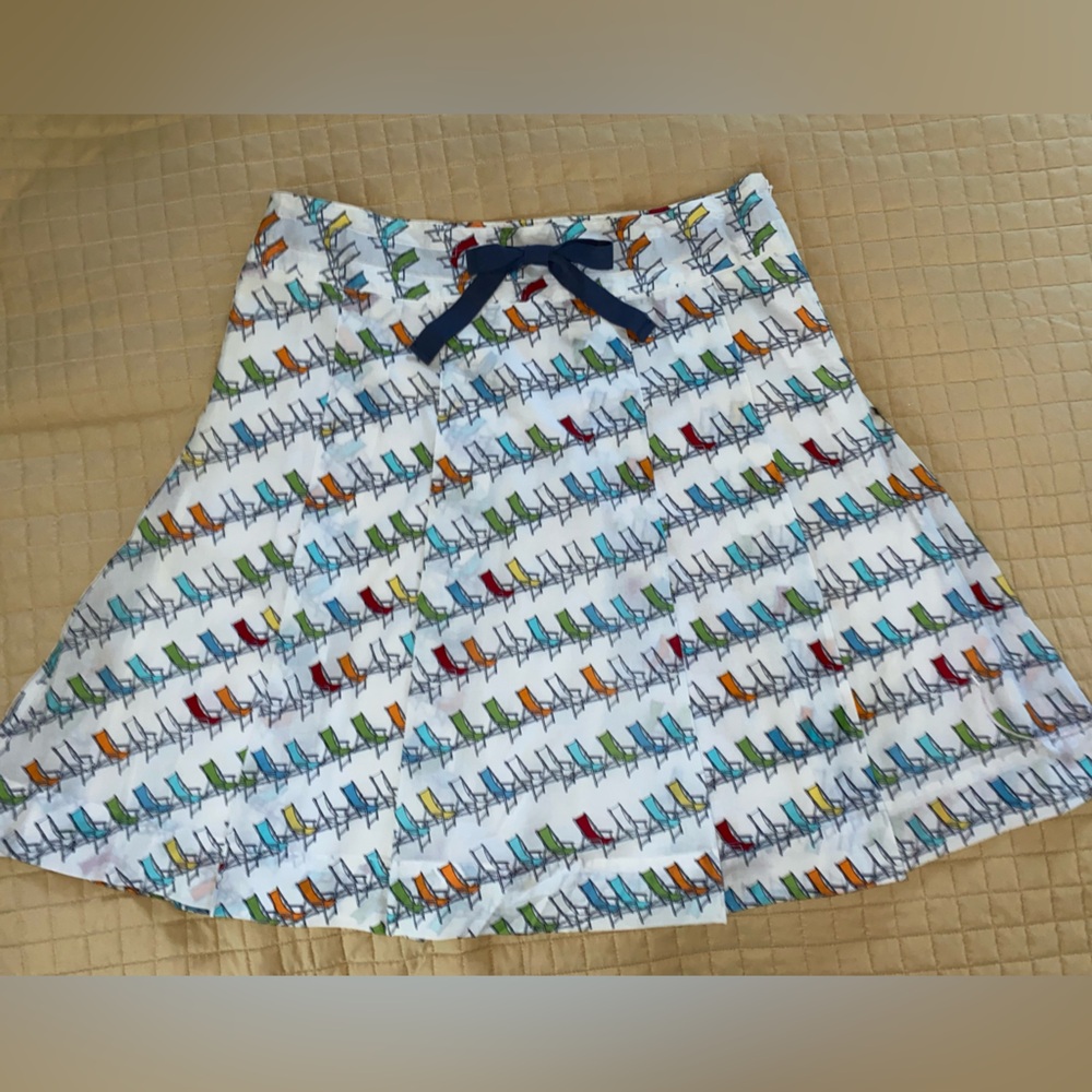 Liz Claiborne Beach Chair pleated skirt . 12P